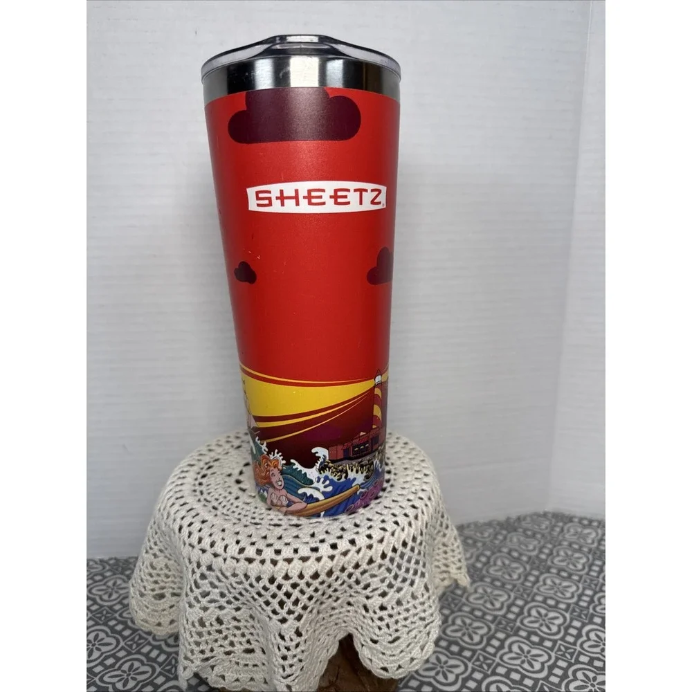 Sheetz 24oz Reusable Coffee Travel Cup with Lid Camo Pink